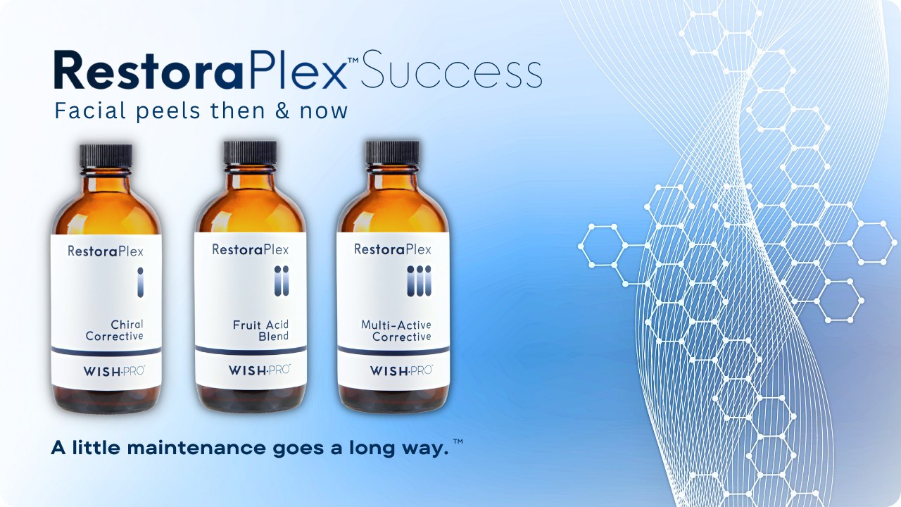 WISH Skin Health proudly presents RestoraPlex Peels, setting a new standard in professional peels for mild to moderate and severe acne types.