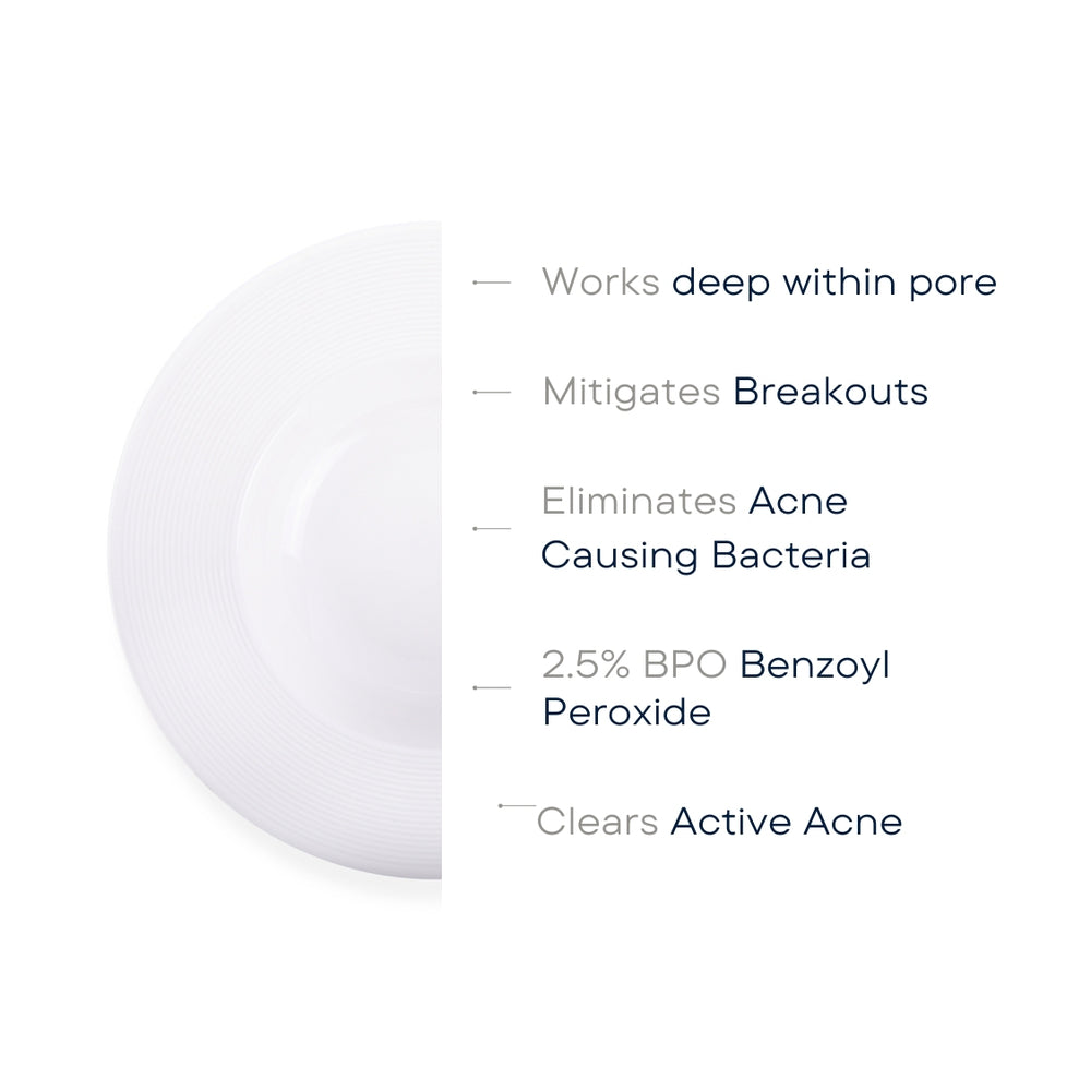 Clarify™ 2.5 is a targeted treatment medication for acne. Working deep within the pore to mitigate acne causing bacteria. Professional use formula also includes 3% Sulphur for further anti-inflammatory properties. 