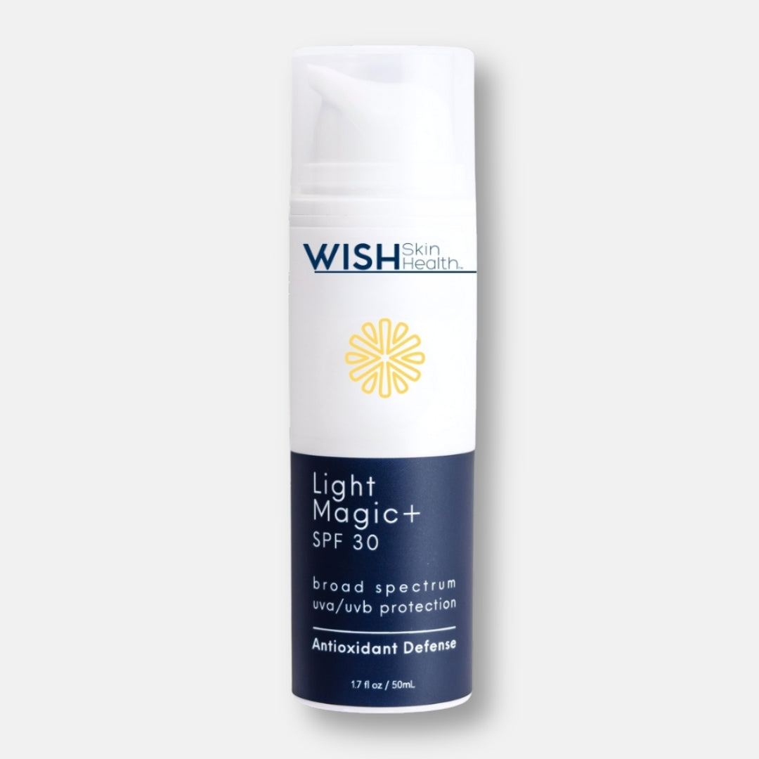 Shine-reducing SPF moisturizer helps combat skin aging while minimizing damage from UV rays. Light-weight, emollient daily moisturizer protects with Broad Spectrum SPF 30.
Vitamins C+E and Japanese Green Tea, rich in polyphenols offer additional antioxidant protection. Calendula, Licorice Root and Ginseng support the skin’s natural microbiome to improve and calm the skin.
Sodium Hyaluronate (Hyaluronic Acid) provides light weight moisture to keep skin hydrated and balanced.
A blend of