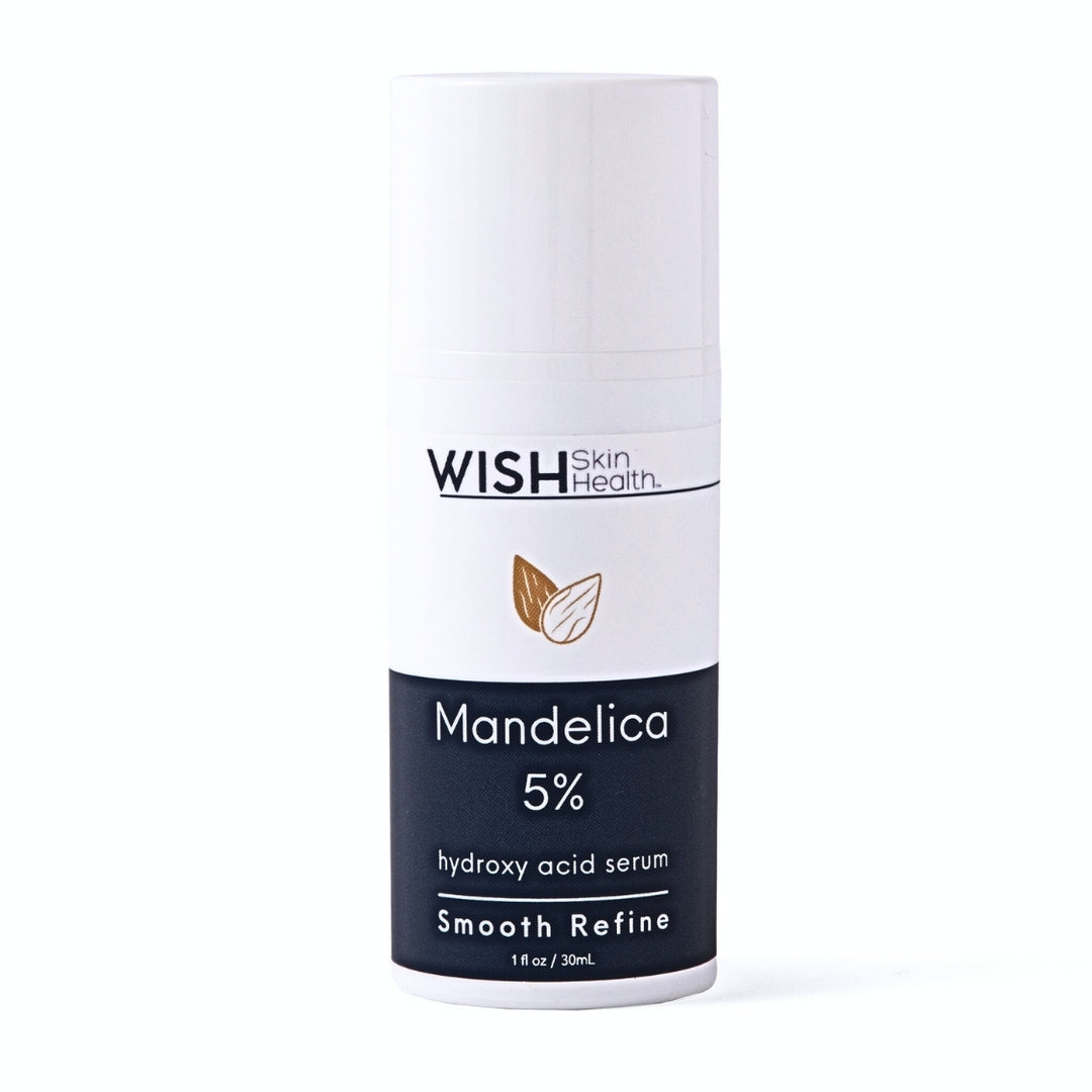 Mandelica™ also has antibacterial properties which are beneficial in the treatment of oily and acne prone skin. For those who suffer from acne and want to fight wrinkles too, Mandelica™ is a terrific option as it addresses both of these concerns. Mandelica™ may be recommended (peel prep) to reduce irritation prior to professional exfoliation.