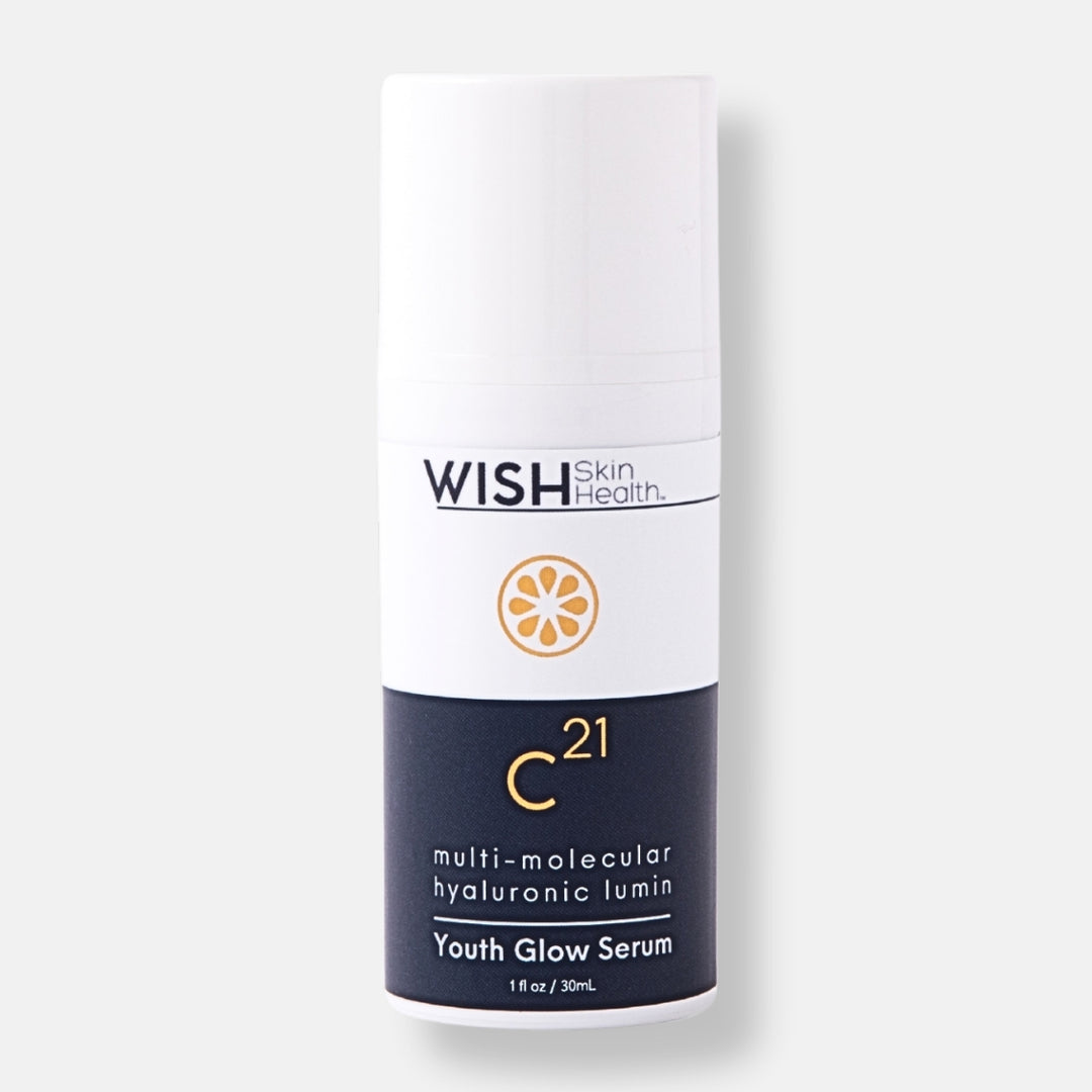 Expertly formulated with multi molecular weights of hyaluronic acid spheres, infused with a triple blend of bio available Vitamin C coupled with Vitamin E and&nbsp;Acetyl Heptapeptide-9.&nbsp;

Youth Glow&nbsp;provides the ultimate combination of actives with multiple modes of action for superior moisturizing and environmental protection: both immediate and long-term. With continuous usage,&nbsp;Youth Glow &nbsp;stimulates both collagen and hyaluronic acid for deeper hydration and younger-looking skin.
