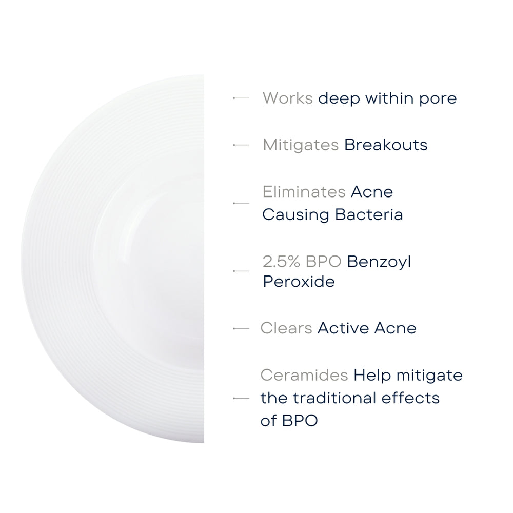 Clarify™ 2.5% is a first-to-market targeted remedy for acne that addresses bacterial infestations deep within the follicle, while supporting healthy barrier function.

Featuring a 2.5% concentration suitable for both the face and body, Clarify incorporates Beta-Glucan (D), Allantoin and a superior Ceramide blend to support healthy barrier function while calming the skin throughout the clearing process.