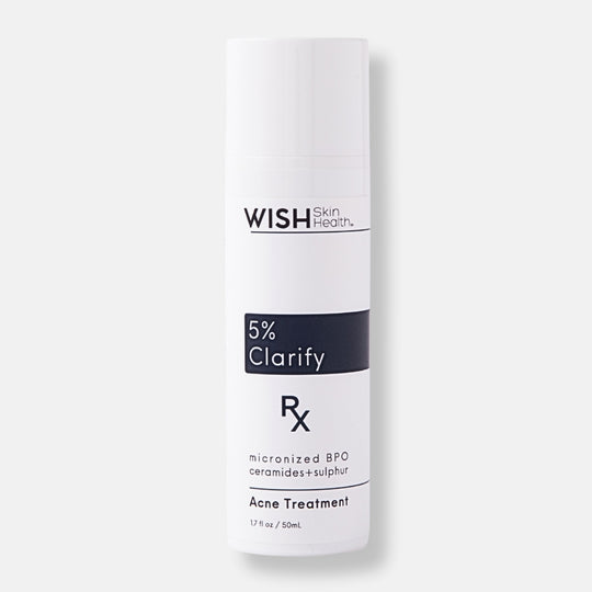 Clarify™ 5% is a medium strength targeted treatment medication for acne&nbsp;grades II &amp; III. Working deep within the pore to mitigate acne causing bacteria. Professional use formula also includes 3% Sulphur for further anti-inflammatory properties.&nbsp;