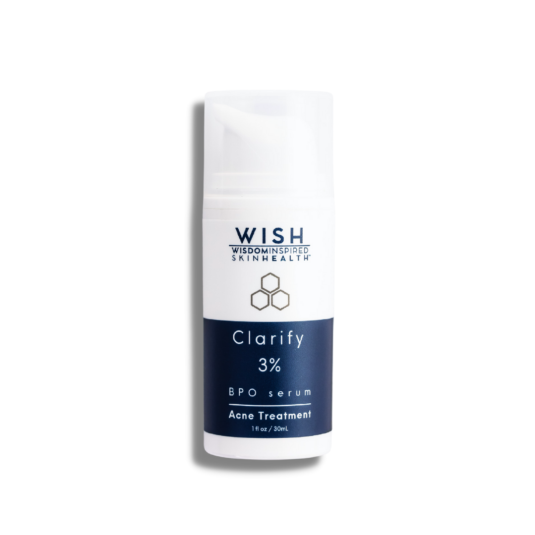 Clarify™ 3% is a targeted treatment medication for acne. Working deep within the pore to mitigate acne causing bacteria. Clarify™ BPO Emulsion is one of the most effective treatments for acne. Aqueous based formula utilizes a micronized version of benzoyl peroxide dispersion in the form of a gel. 
