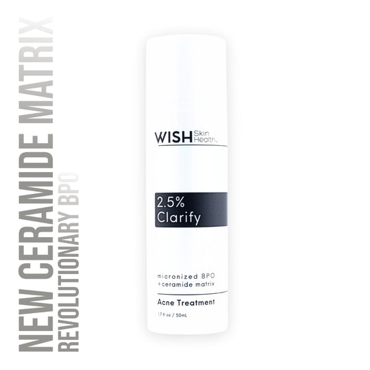 Clarify™ 2.5 is a targeted treatment medication for acne. Working deep within the pore to mitigate acne causing bacteria. Professional use formula also includes 3% Sulphur for further anti-inflammatory properties.&nbsp;